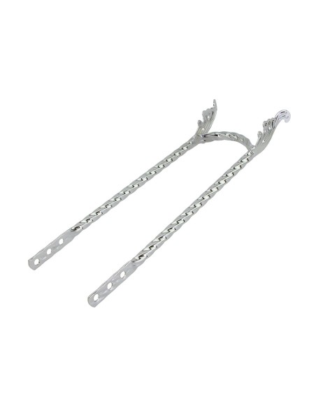 Wing Twisted Square 24 Sissy Bar Chrome.